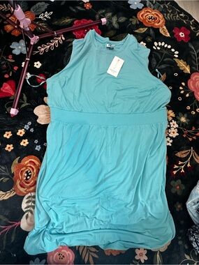 Athleta Sleeveless Turquoise Dress